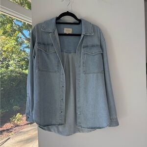 SÉZANE // Light Blue Denim Buttondown